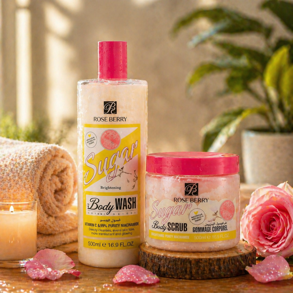 Rose Berry — Coffret Corps : Gommage + Gel Nettoyant